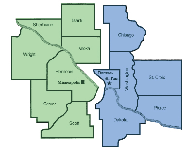 Twin Cities Map